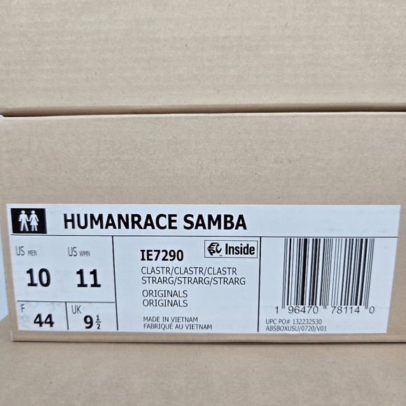 New adidas Pharrell x Samba Human Race 'Terracotta' Men's Shoes Size 10 - Picture 2 of 9